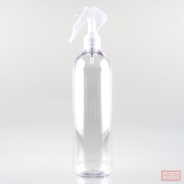 500ml Tall PET Plastic Pharmacy Bottle with Locking Trigger Spray