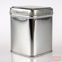 225ml Square Tin with Lid & Seam - Stackable